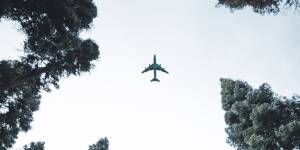low angle photo of airplane